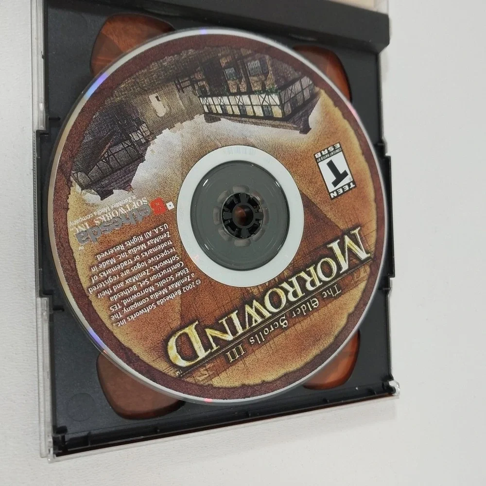 The‎ Elder Scrolls III 3 Morrowind (Windows PC CD, 2002) Complete 2 Disc Set